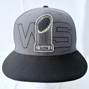 New Era MLB Boston Red Sox 2018 World Series Trophy Snapback Baseball Cap Hat